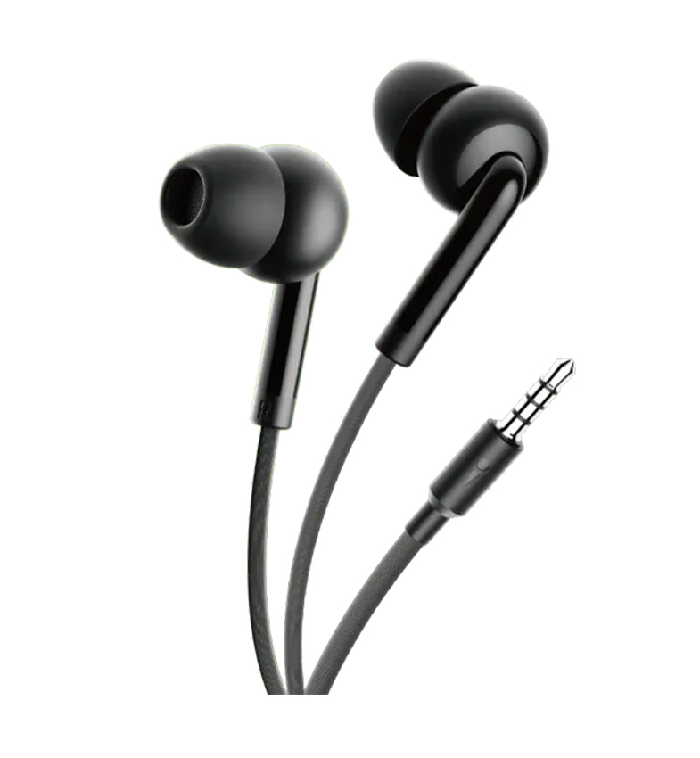 AURICULAR CON CABLE ORAIMO AUX DEEPER BASS CONCH 2 NEGRO