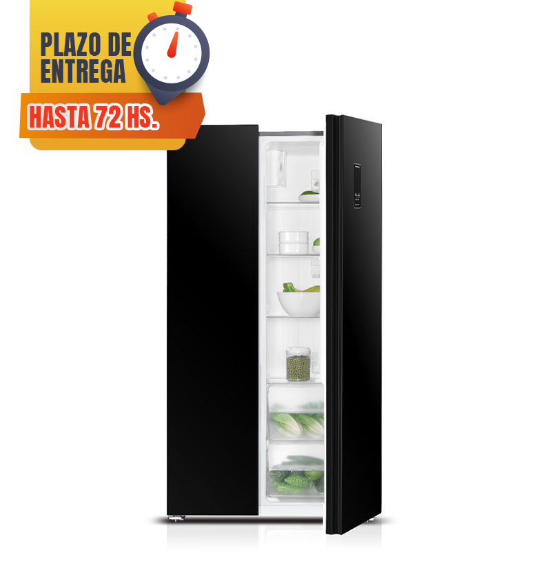 HELADERA SIDE SBS FRIO SECO 500L BLACK-MD-SBS500B