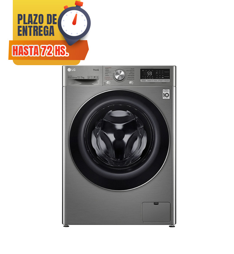 LAVASECARROPAS LG LAVA 12KG. / SECA 7KG. INOX WD12VVC4S6C