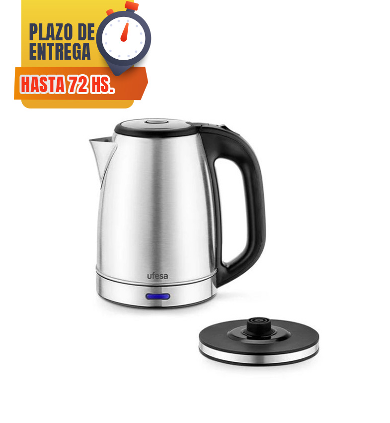 HERVIDORA UFESA RESIA 1.7LTS. 2200W INOX/NEGRO
