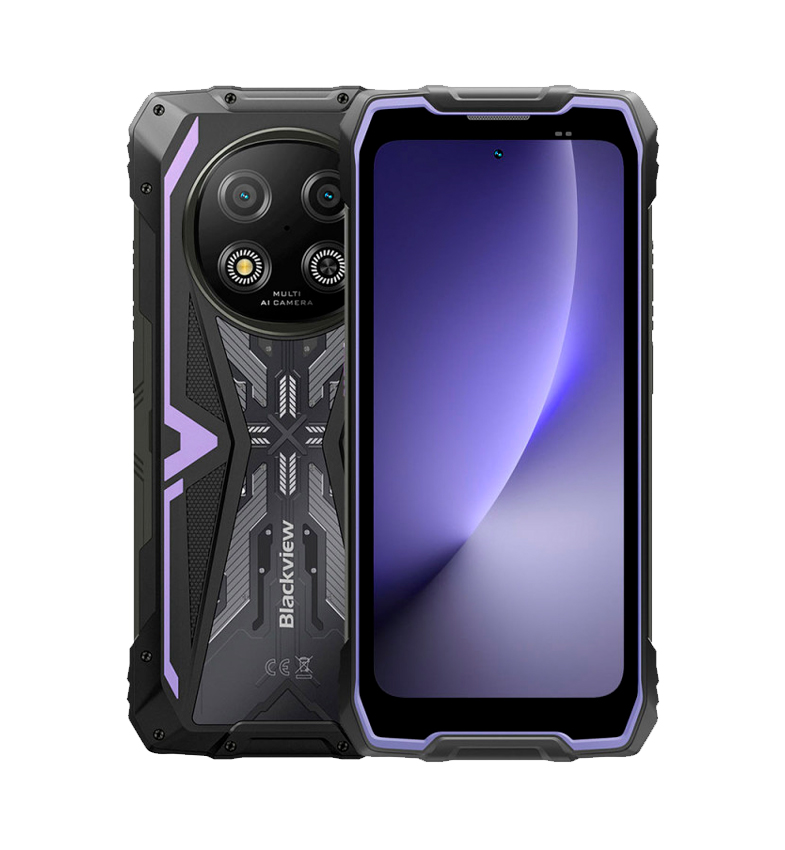 CELULAR BLACKVIEW ROCK 2 256GB/12GB 5G NFC BLACK/PURPLE RESIST. GOLPES/AGUA