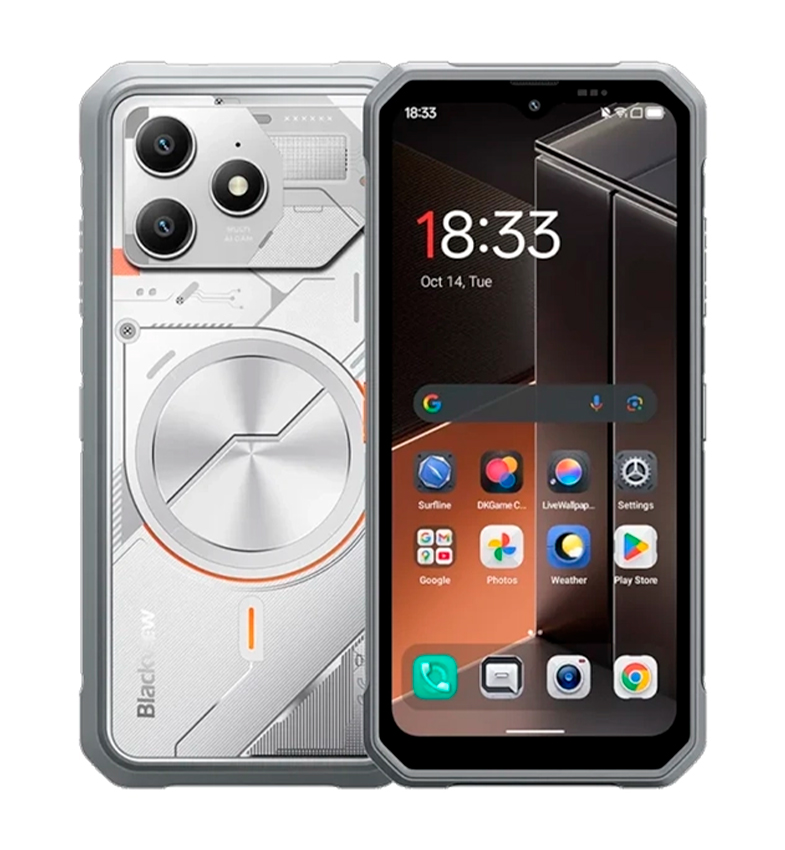 CEL BLACKVIEW FORT 100 128GB/8GB 4G NFC LUNAR WHITE RESIST. GOLPES/AGUA