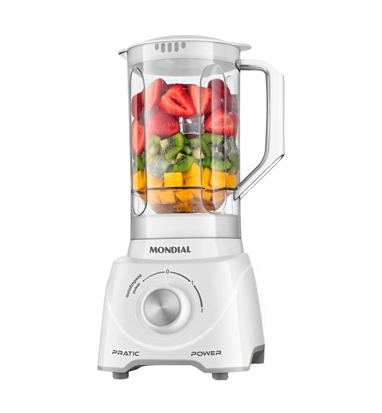 LICUADORA MONDIAL TURBO POWER -BLANCO 3 VELOCIDADES - 2,2L