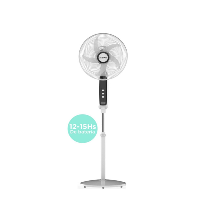 VENTILADOR MIDAS A BATERIA RECARGABLE 16” AIRBATTERY