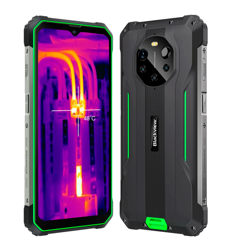 CELULAR BLACKVIEW BL8800 PRO 128GB/8GB 5G C/ CAM TERMICA NAVY GREEN RESIST. GOLPES/AGUA
