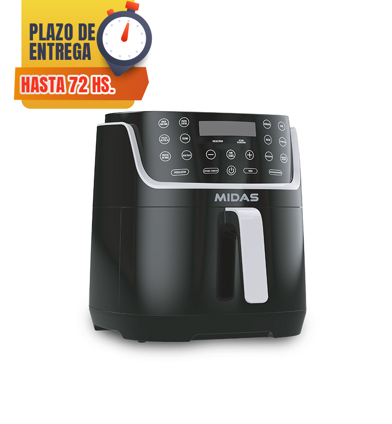 FREIDORA MIDAS AIR FRYER DIGITAL 8LTS. KARUFRY 1700W NEGRO