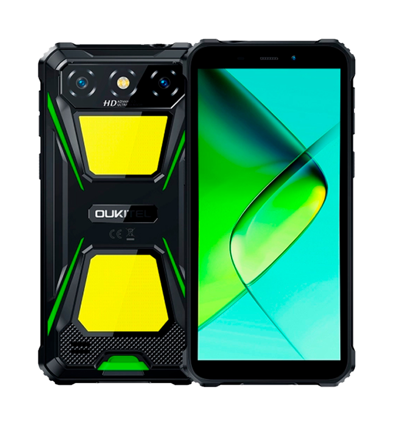 CELULAR OUKITEL G5 64GB/4GB RAM RUGGED (IP68/IP69K AGUA/GOLPES) POWERBANK DUAL GREEN