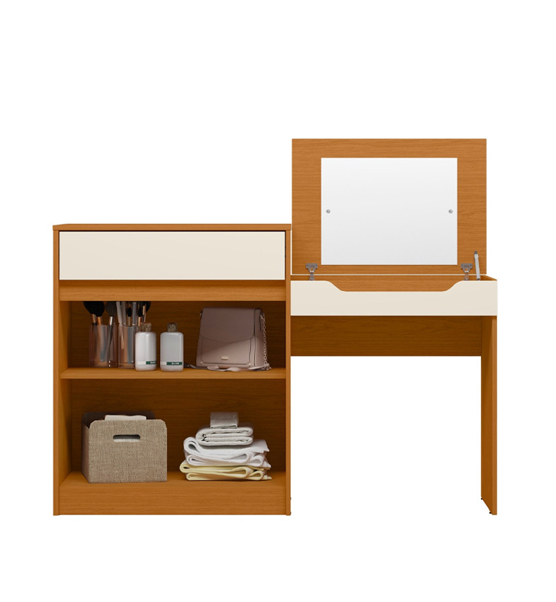 TOCADOR CON ESCRITORIO TREND CINAMOMO MATE/ OFF WHITE