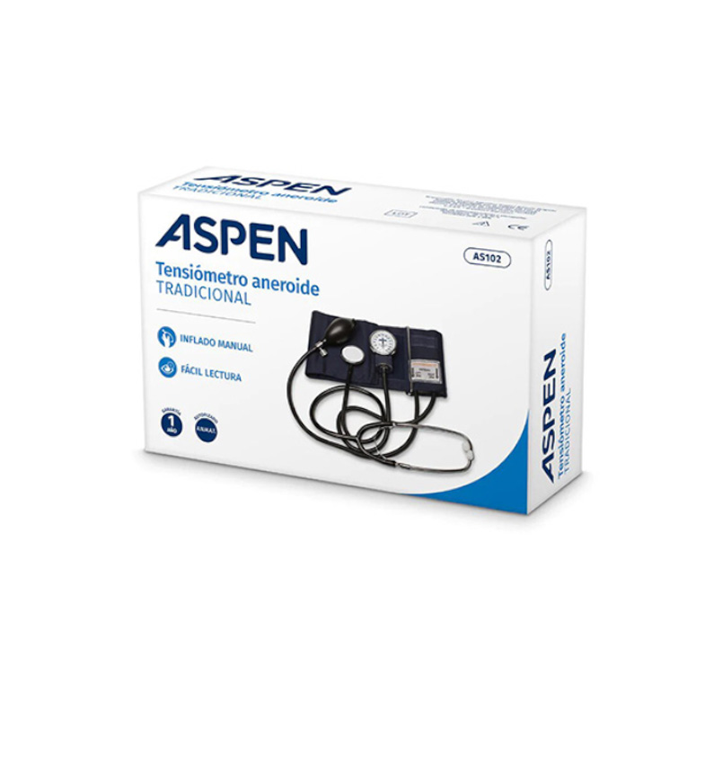 TENSIÓMETRO ANEROIDE CON ESTETOSCOPIO ASPEN AS102