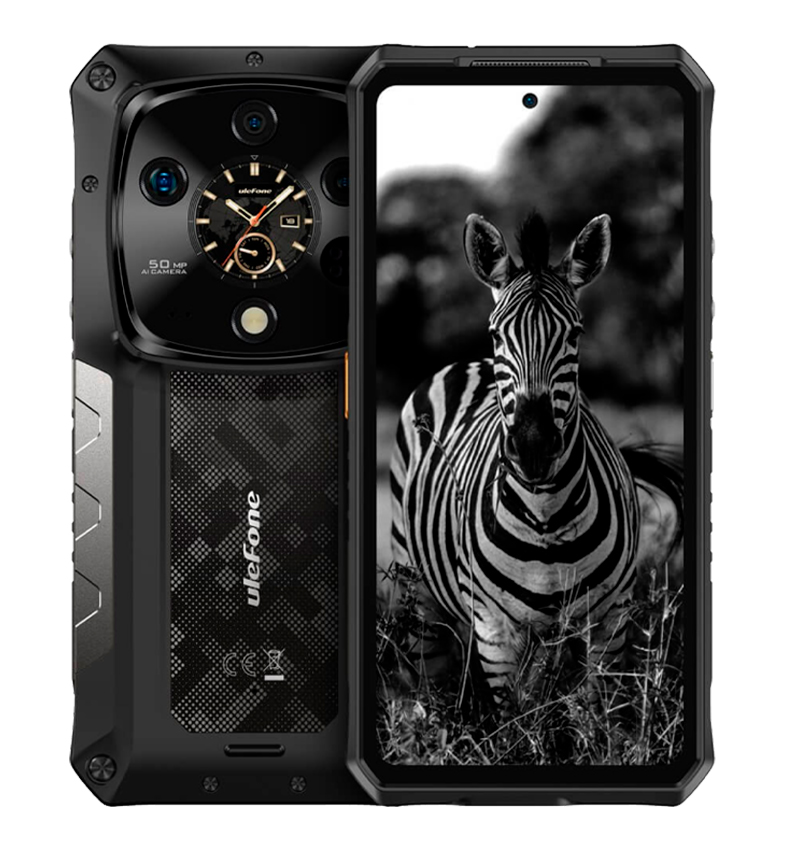 CELULAR ULEFONE ARMOR 28 ULTRA RUGGED DUAL 1TB/16GB 5G NFC TRIPLE-CAM NIGHT-VISION BLACK