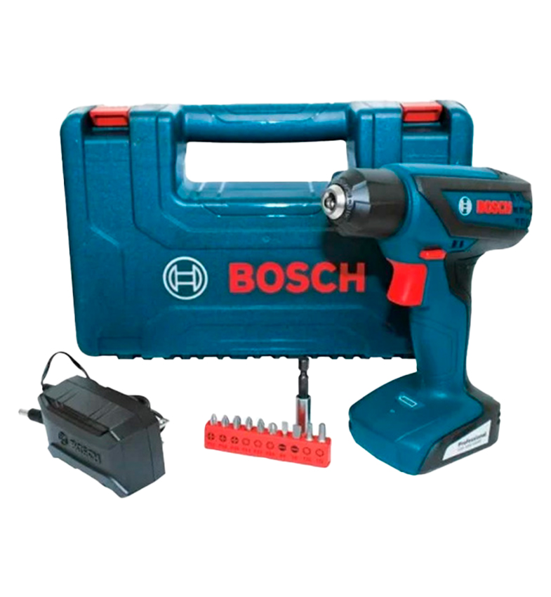 TALADRO ATORNILLADOR A BATERÍA BOSCH GSR 1000 6MM 12V+ BROCA