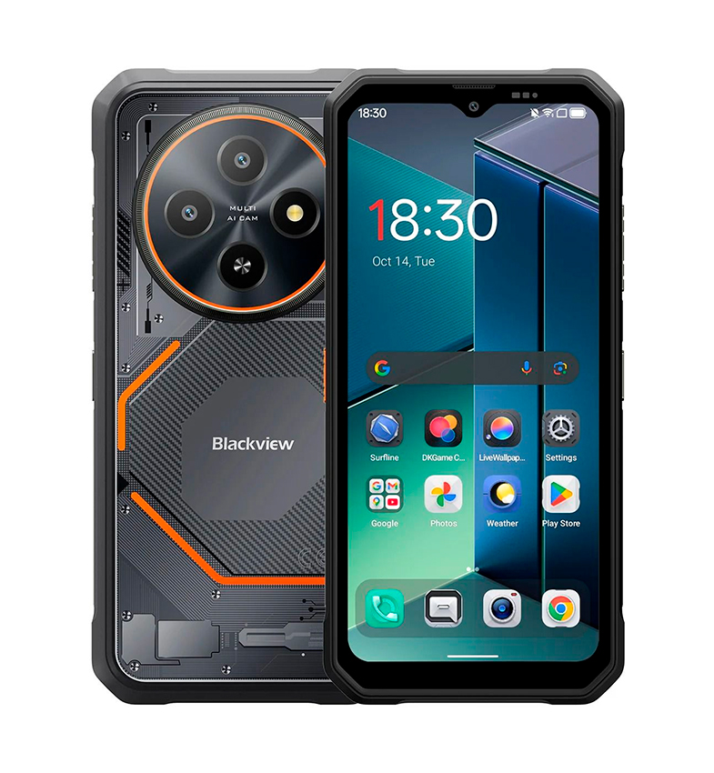 CEL BLACKVIEW FORT 2 128GB/8GB 4G BLACK RESIST. GOLPES/AGUA