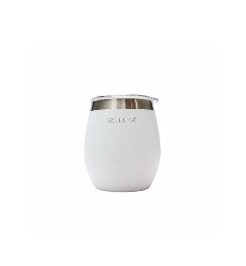 MATE 240ML DOBLE PARED BLANCO AQUA SELECTA