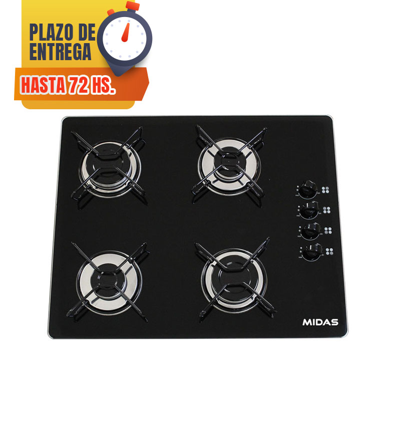 ANAFE EMPOTRABLE MIDAS A GAS B2 4 HORNALLAS