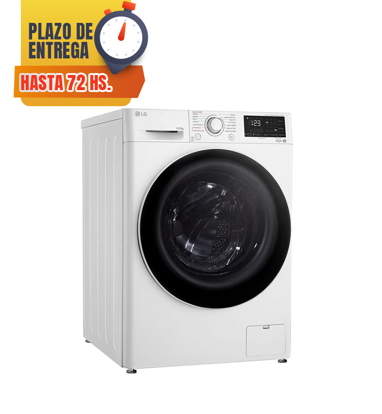 LAVASECARROPAS LG 12KG. BLANCO 7KG. BLANCO WD12WVC5S6